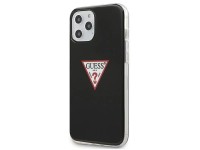 Capa rígida preta/preta Guess GUHCP12LPCUCTLBK para iPhone 12 Pro Max 6.7" - Coleção Triangle Capa rígida preta/preta Guess GUHCP12LPCUCTLBK para iPhone 12 Pro Max 6.7" - Coleção Triangle
