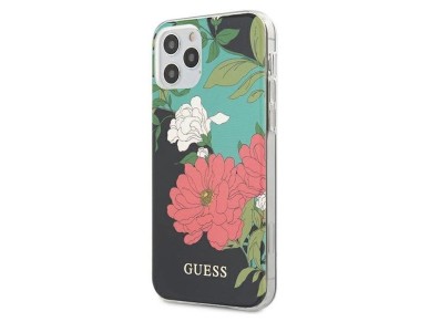 Guess GUHCP12LIMLFL01 iPhone 12 Pro Max 6.7" preto/preto Cole��o Flor n� 1