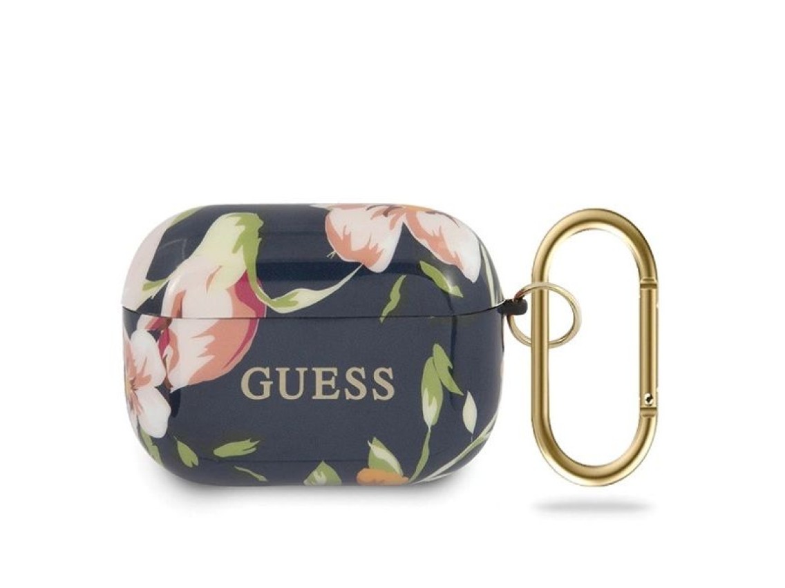 Capa Guess GUACAPTPUBKFL03 para AirPods Pro azul/azul N.3 Cole��o Flor