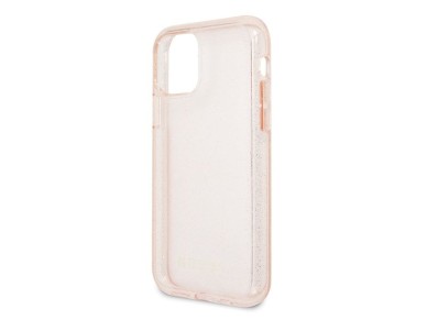 Funda rígida rosa/rosa con purpurina Guess GUHCN65PCGLPI para iPhone 11 Pro Max Funda rígida rosa/rosa con purpurina Guess GUHCN65PCGLPI para iPhone 11 Pro Max