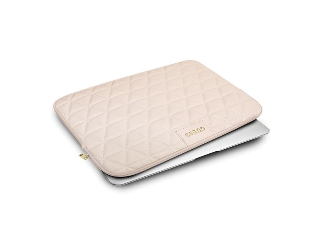 Guess Quilted cover for a 13" laptop - pink