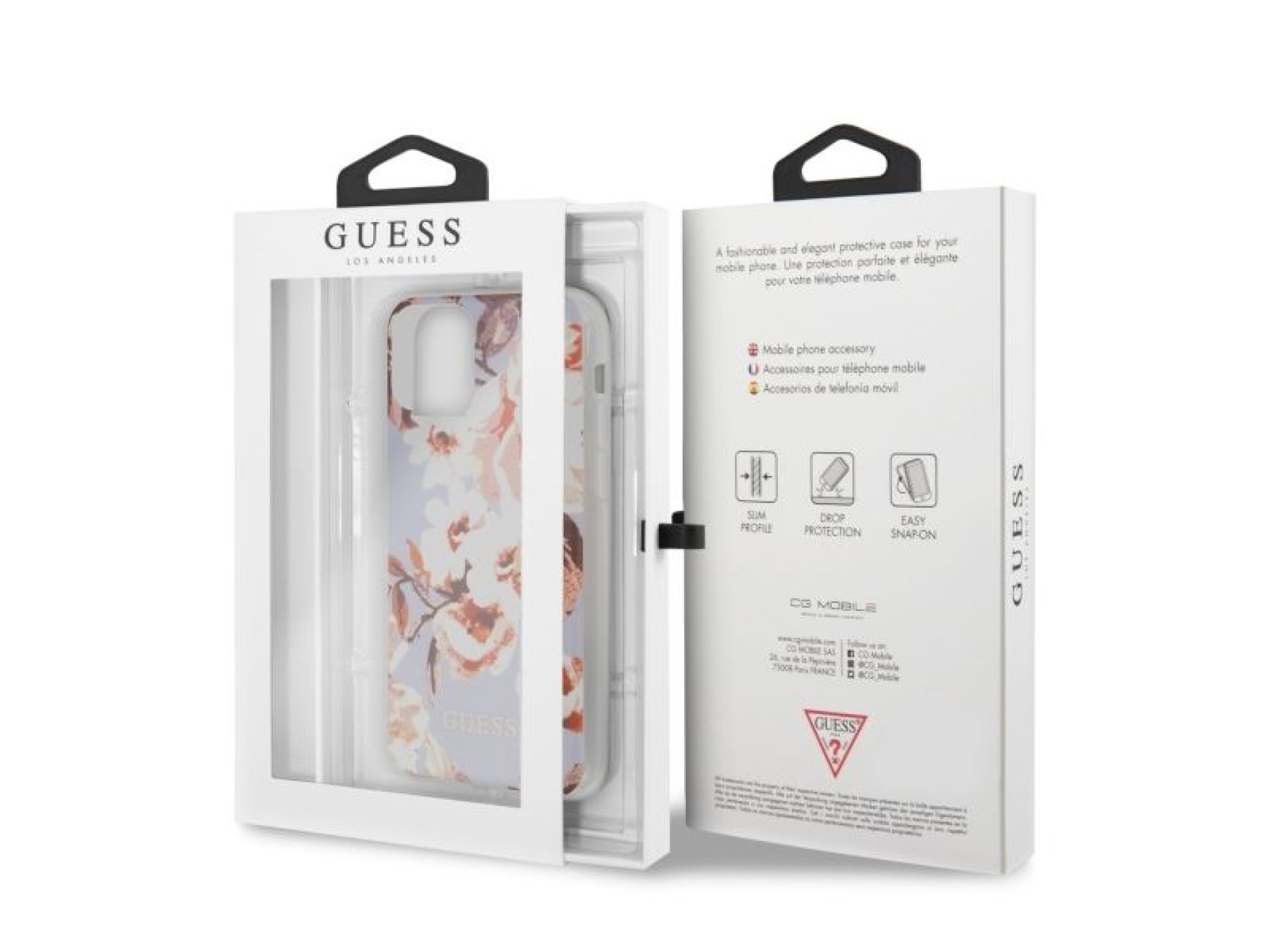 Guess GUHCN65IMLFL02 iPhone 11 Pro Max lilás/lilás N°2 Coleção de Flores