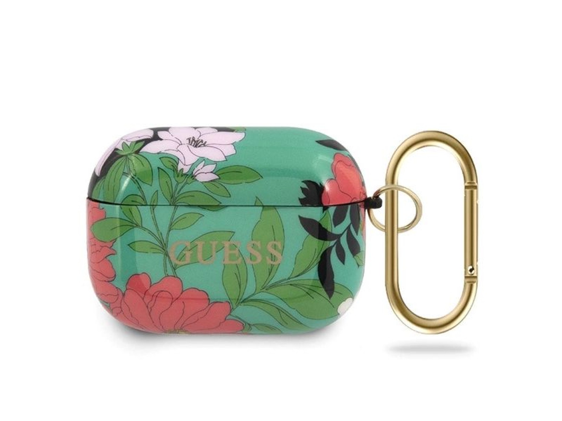 Capa Guess GUACAPTPUBKFL01 para AirPods Pro verde/verde N.1 Coleção Flor