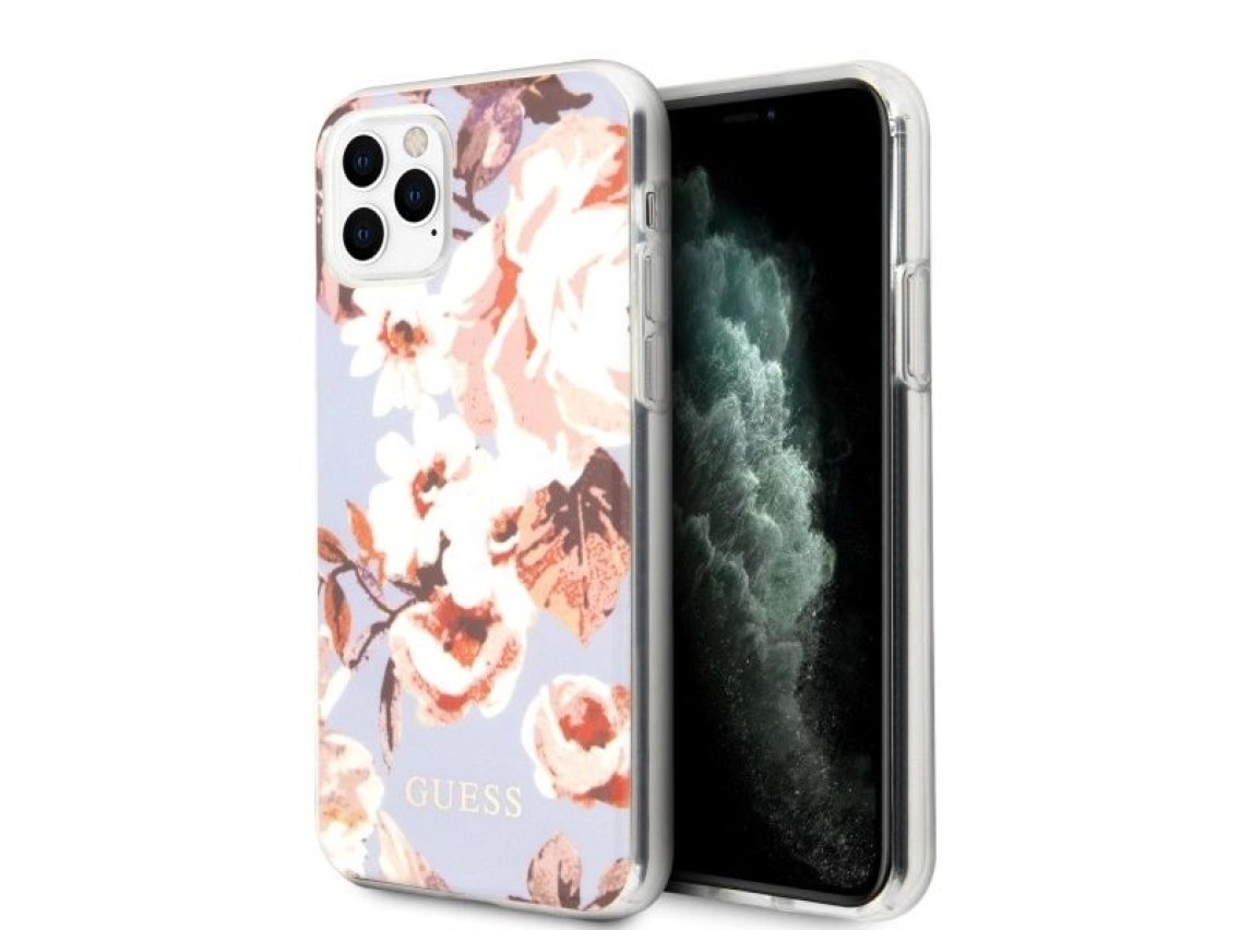 Guess GUHCN65IMLFL02 iPhone 11 Pro Max lil�s/lil�s N�2 Cole��o de Flores