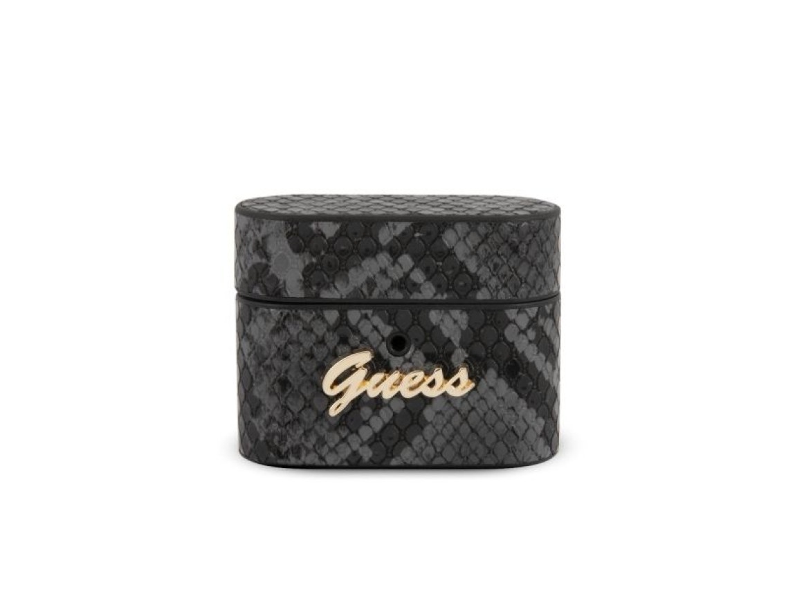 Guess GUACAPPUNSSMLBK AirPods Pro cover black/black Python Collection