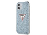 Funda rígida Guess GUHCP12SPCUJULLB para iPhone 12 mini de 5,4" en azul/azul claro, colección Jeans Funda rígida Guess GUHCP12SPCUJULLB para iPhone 12 mini de 5,4" en azul/azul claro, colección Jeans