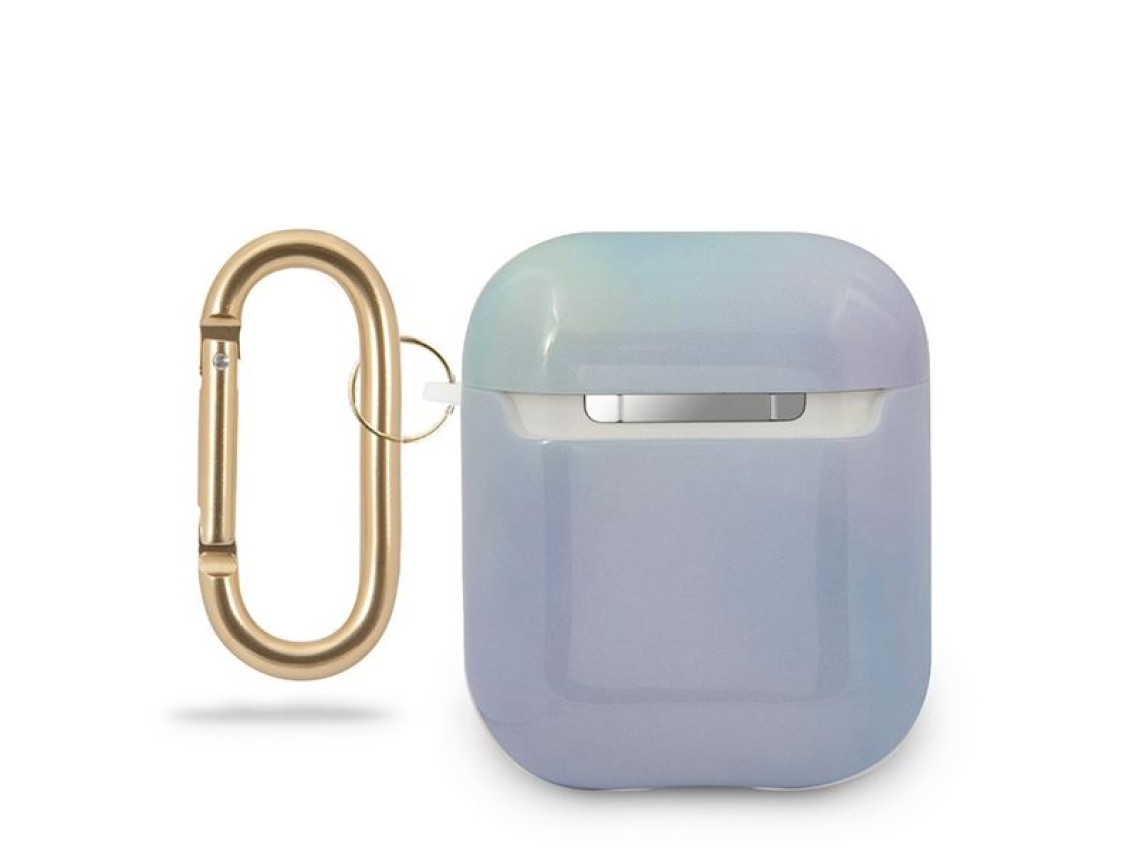 Capa para AirPods Guess GUACA2TPUMCGC02, azul/azul, cole��o Tie & Dye