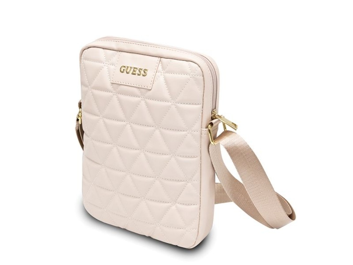 Bolsa Guess Bag GUTB10QLPK para tablet de 10 polegadas, rosa/rosa, acolchoada.