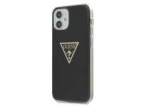 Funda rígida Guess GUHCP12SPCUMPTBK para iPhone 12 mini de 5,4" en color negro/negro, colección Meta Funda rígida Guess GUHCP12SPCUMPTBK para iPhone 12 mini de 5,4" en color negro/negro, colección Meta