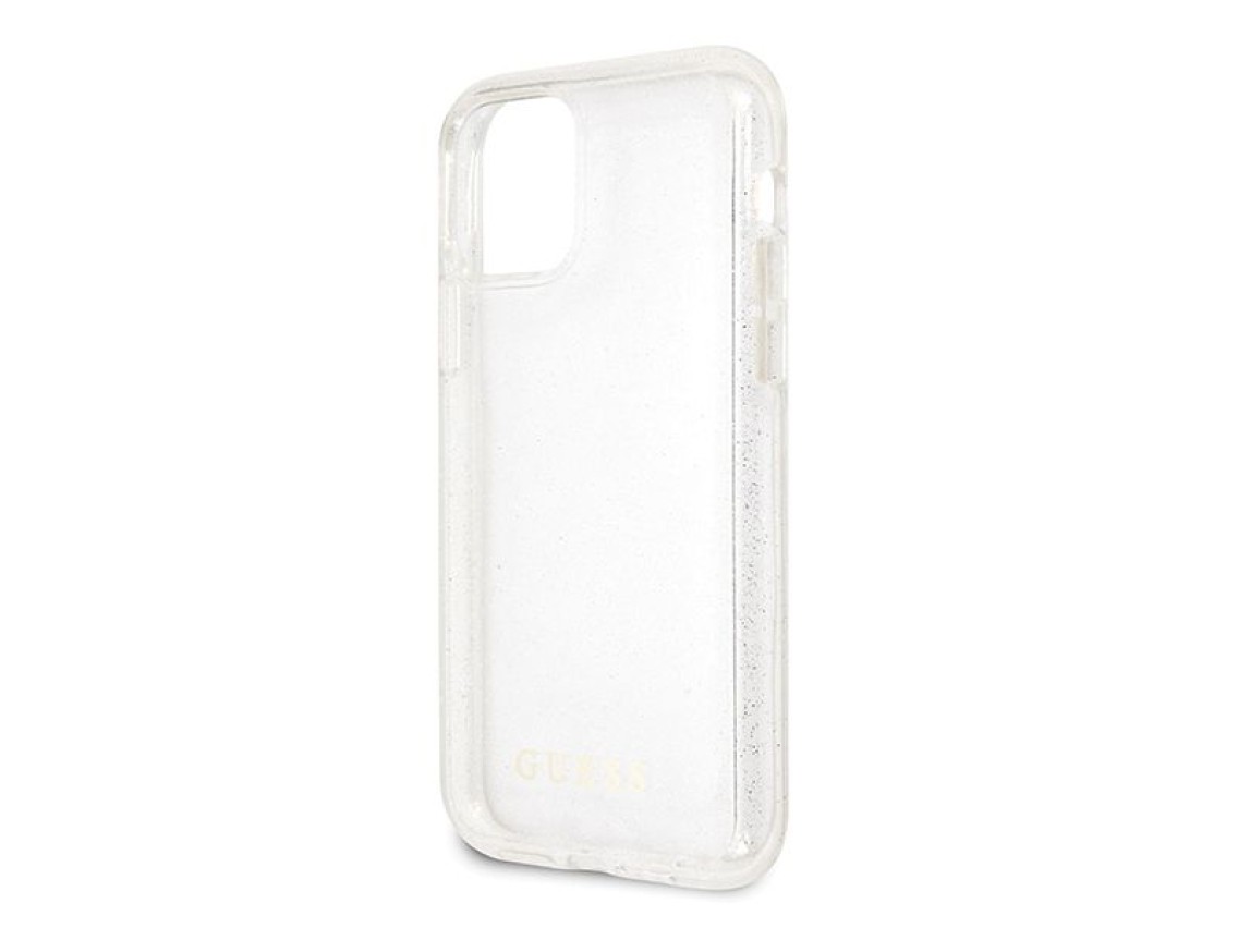 Guess GUHCN58PCGLSI iPhone 11 Pro silver/silver hard case Glitter