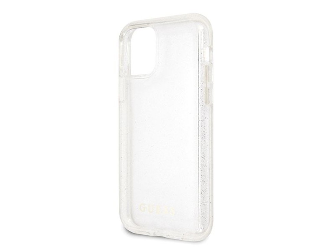 Guess GUHCN65PCGLSI iPhone 11 Pro Max silver/silver hard case Glitter