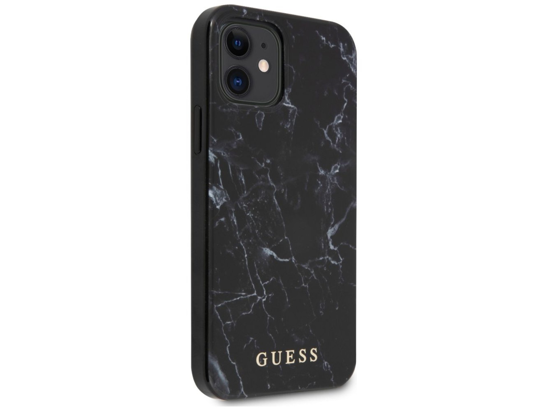 Funda Guess Marble para iPhone 12 mini - Negra