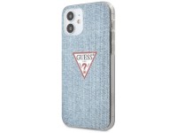Funda rígida Guess GUHCP12SPCUJULLB para iPhone 12 mini de 5,4" en azul/azul claro, colección Jeans Funda rígida Guess GUHCP12SPCUJULLB para iPhone 12 mini de 5,4" en azul/azul claro, colección Jeans