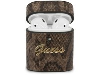 Capa Guess GUACA2PUSNSMLBR para AirPods 1/2, marrom/marrom, coleção Python Capa Guess GUACA2PUSNSMLBR para AirPods 1/2, marrom/marrom, coleção Python