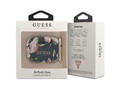 Capa Guess GUACAPTPUBKFL03 para AirPods Pro azul/azul N.3 Cole��o Flor