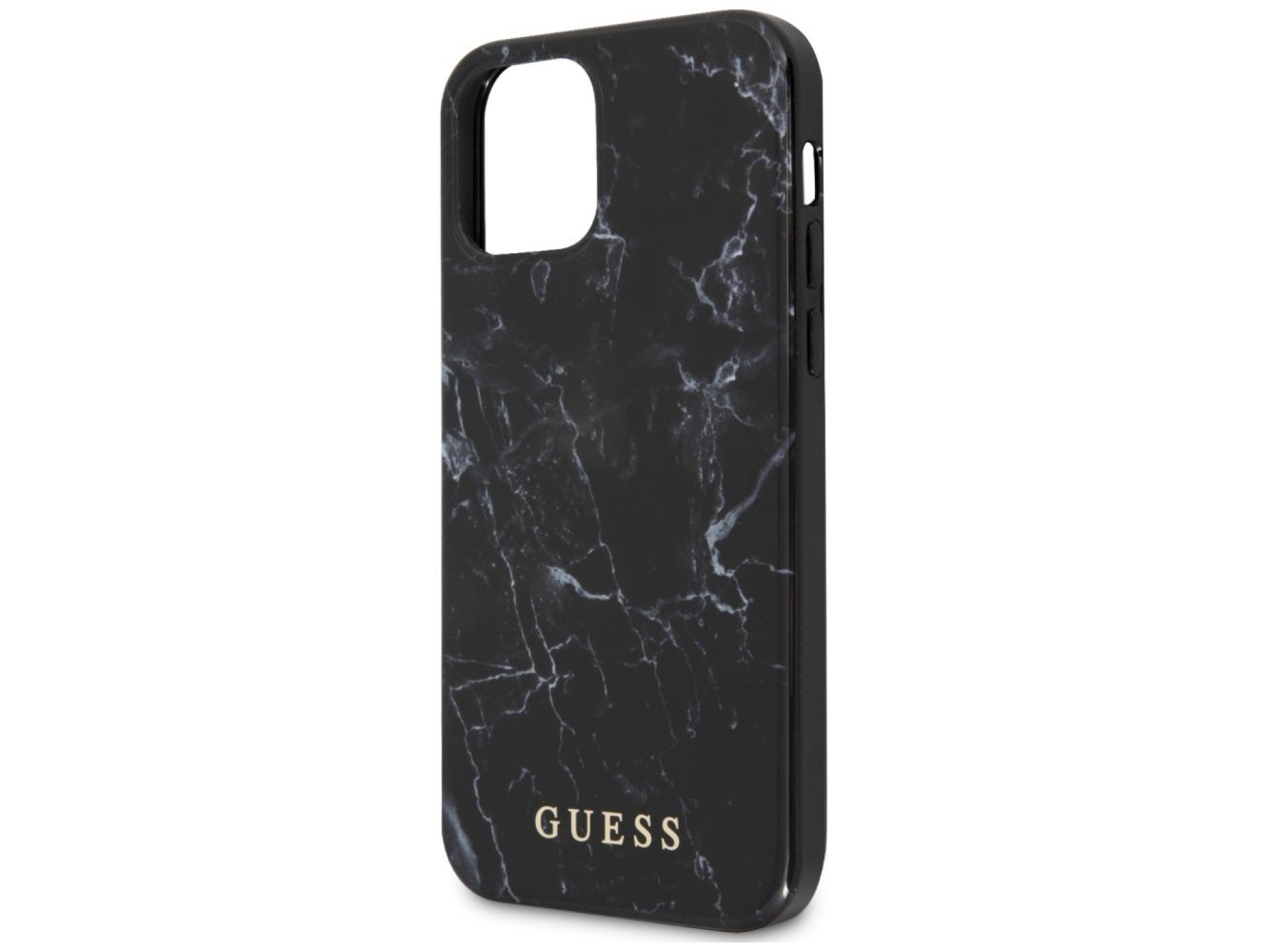 Funda Guess Marble para iPhone 12 mini - Negra