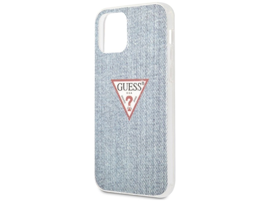 Funda rígida Guess GUHCP12SPCUJULLB para iPhone 12 mini de 5,4" en azul/azul claro, colección Jeans