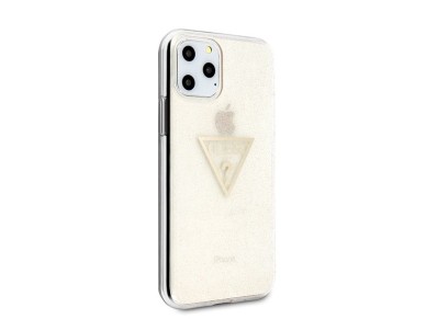 Guess GUHCN58SGTLGO iPhone 11 Pro gold/gold hard case Glitter Triangle Guess GUHCN58SGTLGO iPhone 11 Pro gold/gold hard case Glitter Triangle
