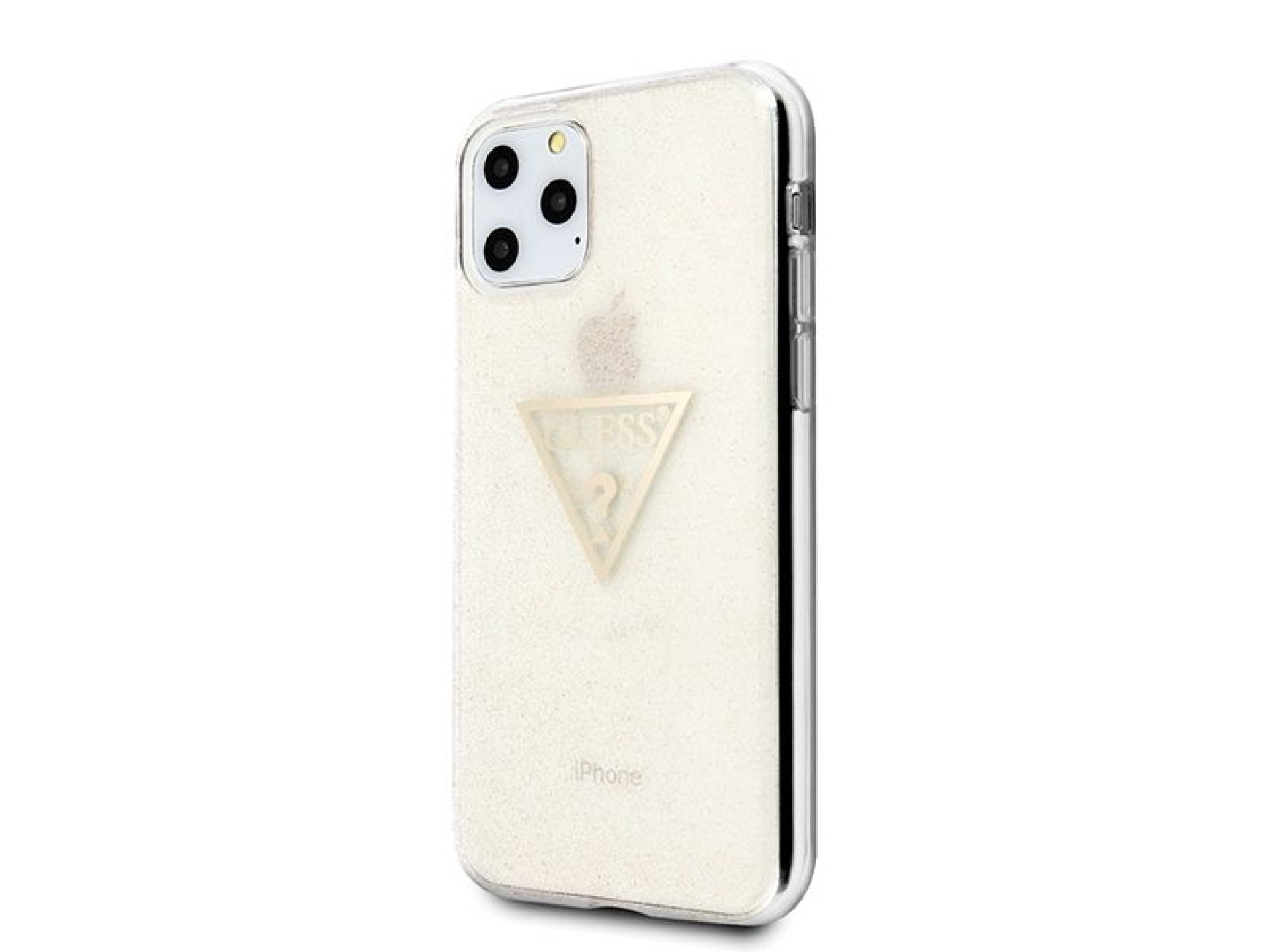 Guess GUHCN58SGTLGO iPhone 11 Pro gold/gold hard case Glitter Triangle