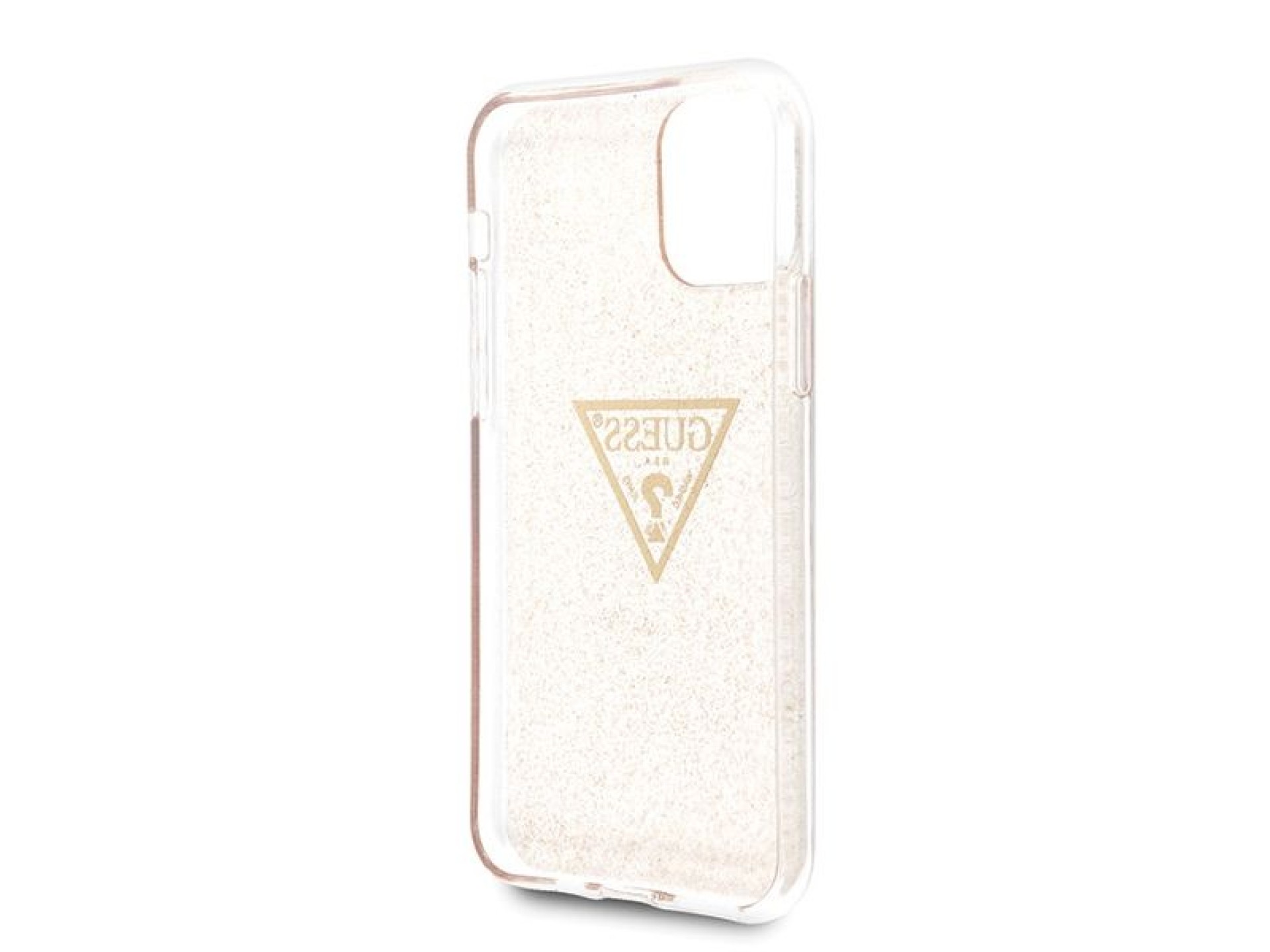 Guess GUHCN58SGTLGO iPhone 11 Pro gold/gold hard case Glitter Triangle
