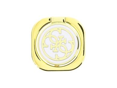 Suporte para an�is Guess GURSEQGWH dourado e branco /dourado e branco 4G