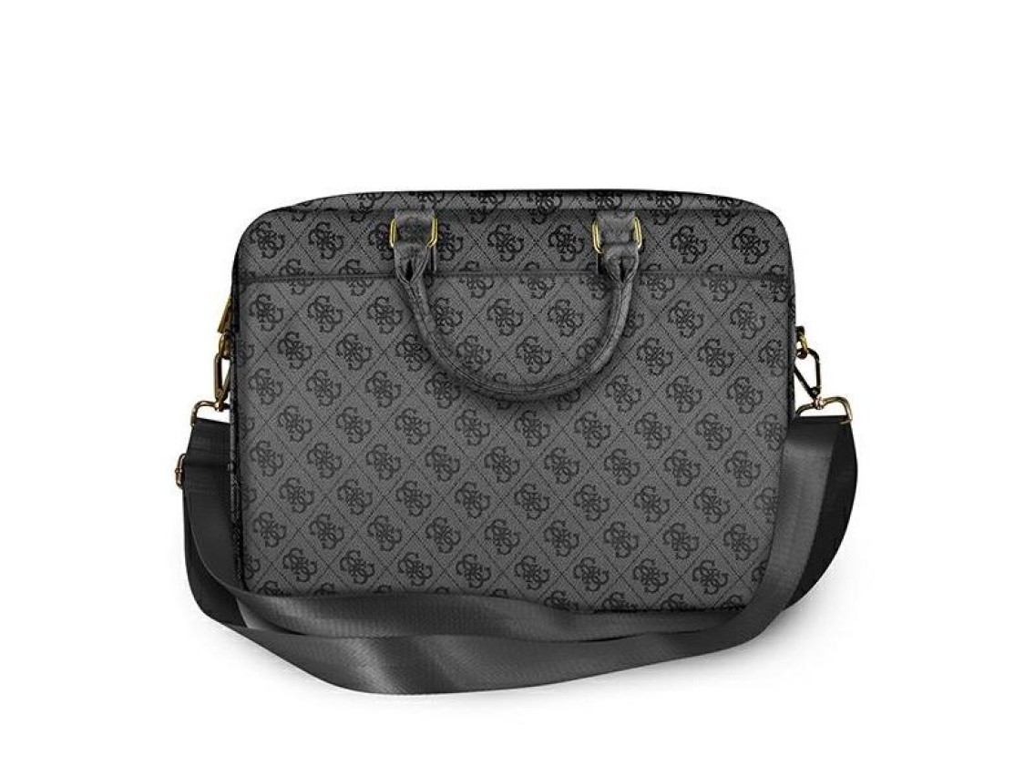 Mochila Guess 4G Uptown para laptop de 16" - cinza
