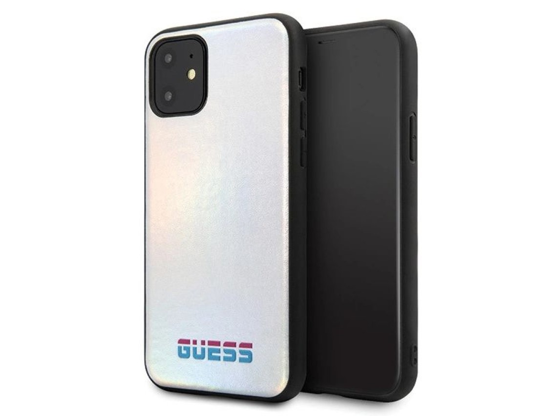 Guess GUHCN65BLD iPhone 11 Pro Max silver/silver hard case Iridescent