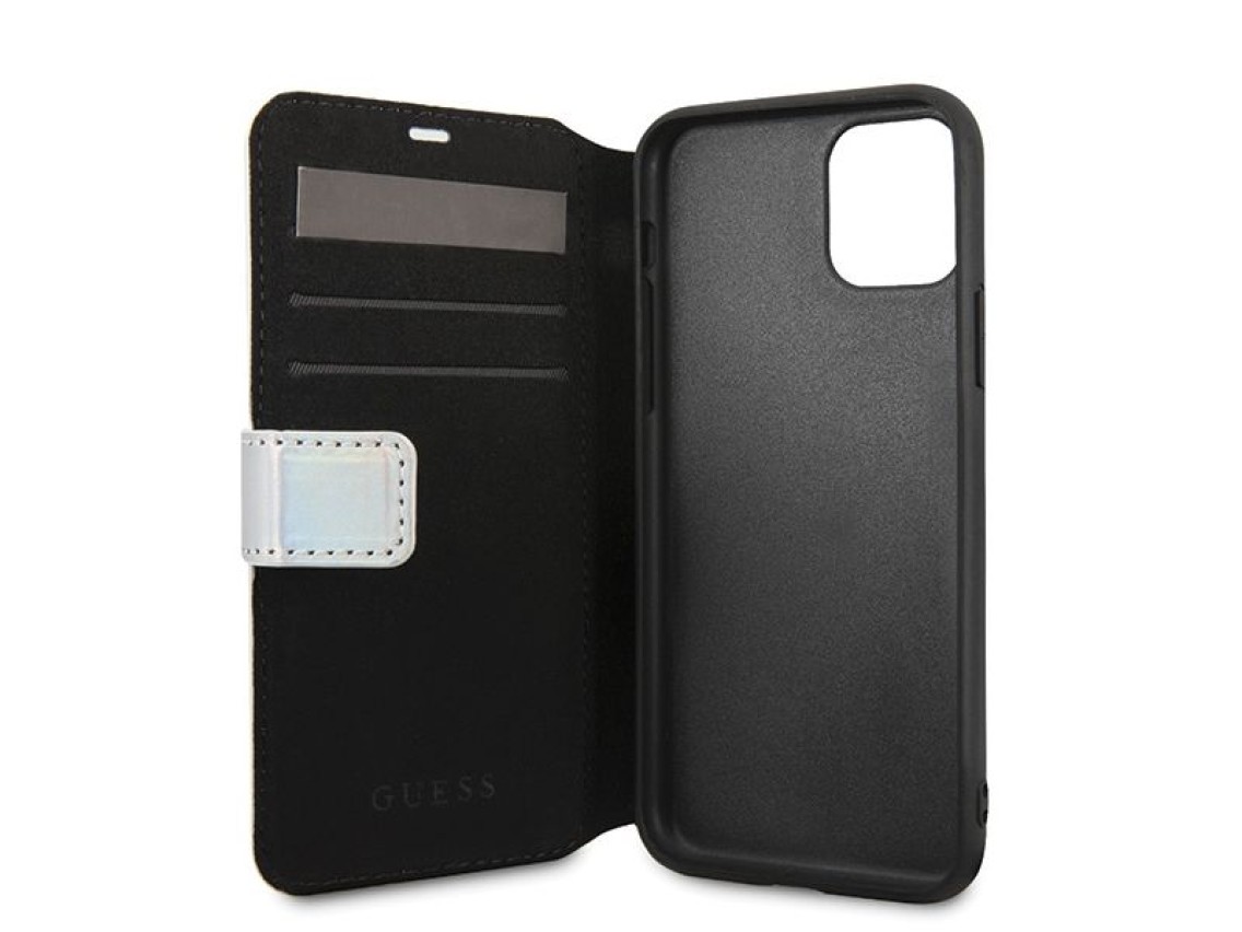 Capa Guess GUFLBKN58BLD para iPhone 11 Pro prateada/prateada iridescente