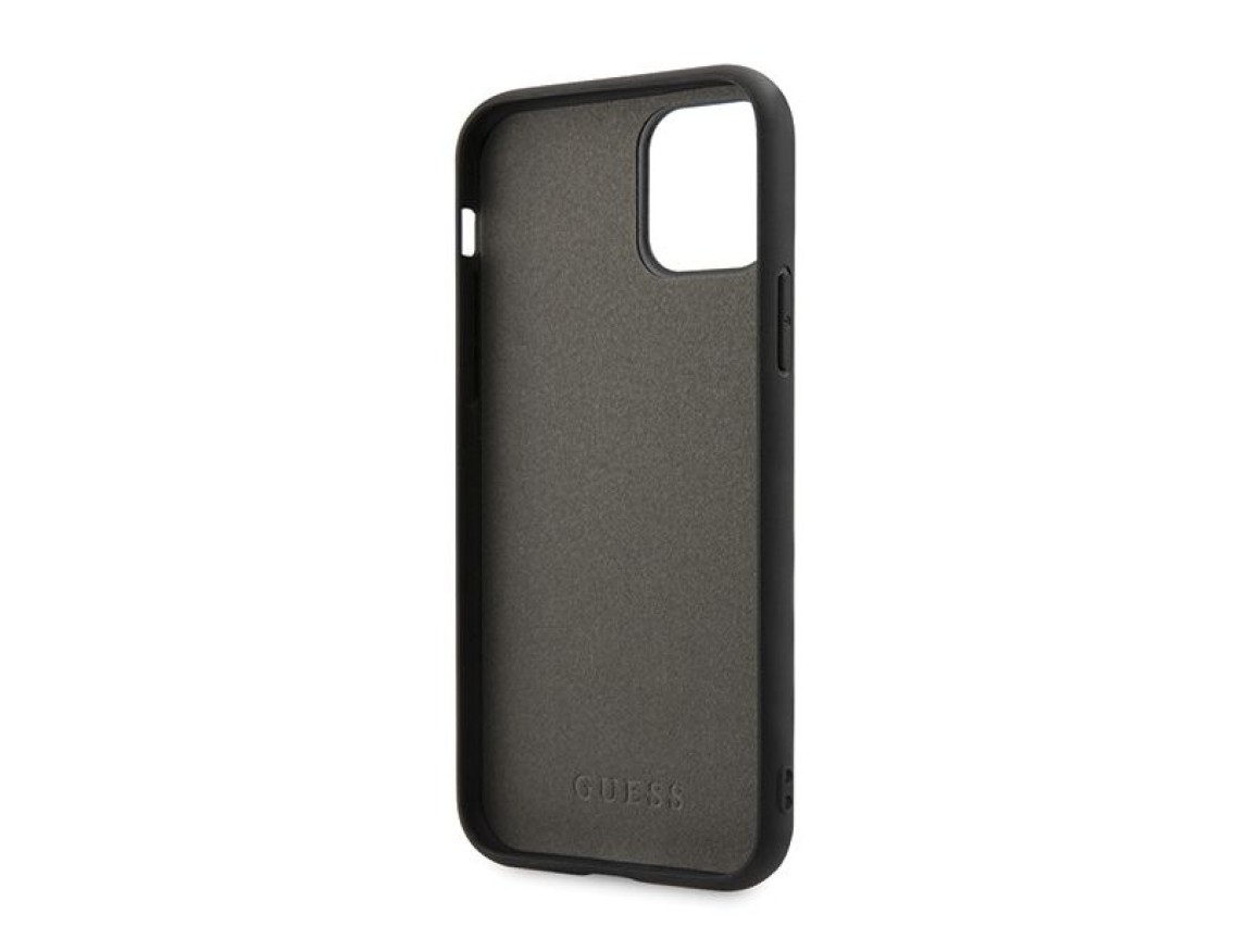 Capa rígida Guess GUHCN58BLD para iPhone 11 Pro, prata/prata iridescente.
