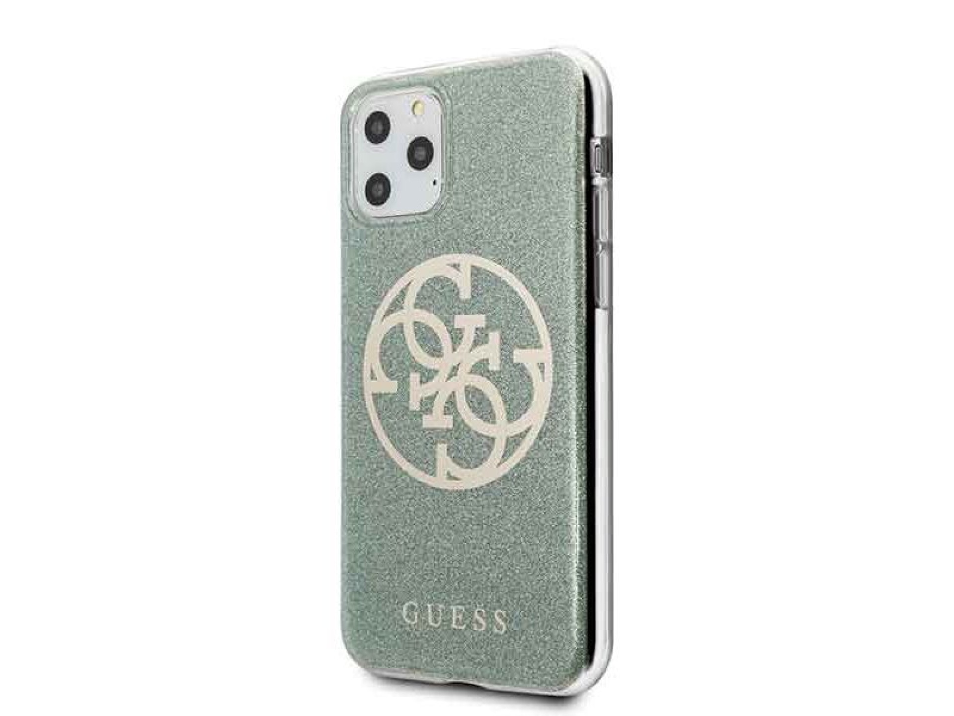 Guess GUHCN58PCUGLKA iPhone 11 Pro khaki hard case 4G Circle Glitter