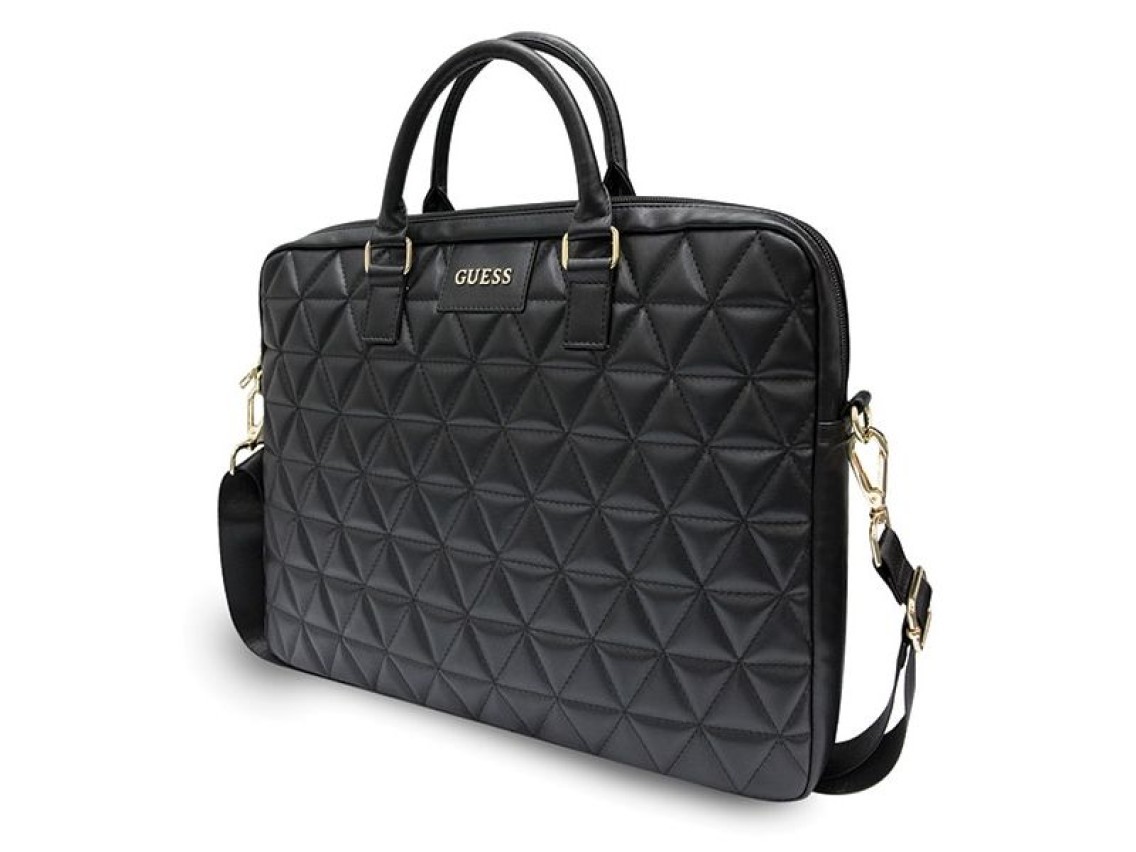 Bolso acolchado Guess para portátil de 16" - negro