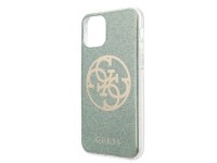 Guess GUHCN65PCUGLKA iPhone 11 Pro Max khaki hard case 4G Circle Glitter