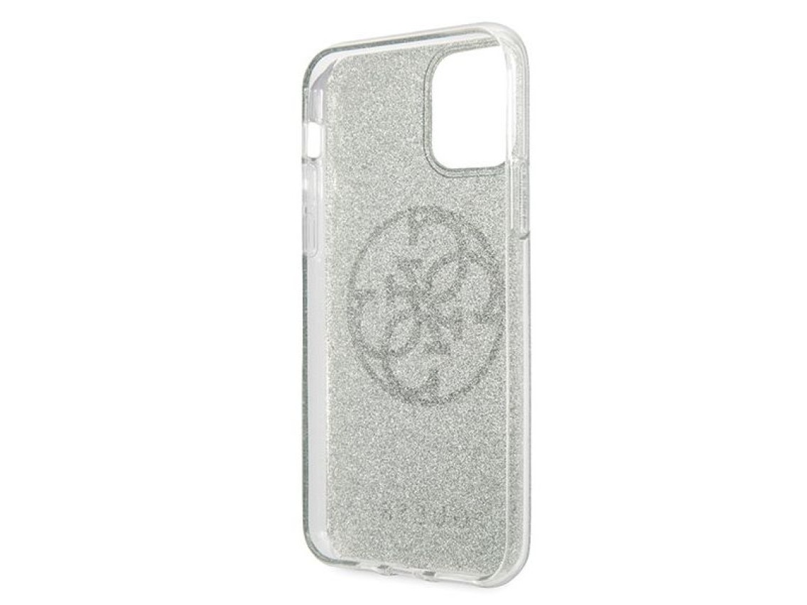 Guess GUHCN65PCUGLKA iPhone 11 Pro Max khaki hard case 4G Circle Glitter