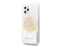 Funda rígida Guess GUHCN58LGIRGP para iPhone 11 Pro con logo circular de purpurina líquida degradada Funda rígida Guess GUHCN58LGIRGP para iPhone 11 Pro con logo circular de purpurina líquida degradada