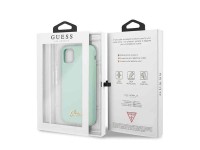Funda rígida Guess GUHCN58LSLMGG para iPhone 11 Pro, color verde/verde, de silicona con logo dorado Funda rígida Guess GUHCN58LSLMGG para iPhone 11 Pro, color verde/verde, de silicona con logo dorado