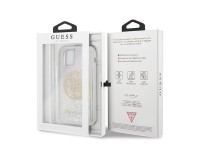 Funda rígida Guess GUHCN58LGIRGP para iPhone 11 Pro con logo circular de purpurina líquida degradada Funda rígida Guess GUHCN58LGIRGP para iPhone 11 Pro con logo circular de purpurina líquida degradada