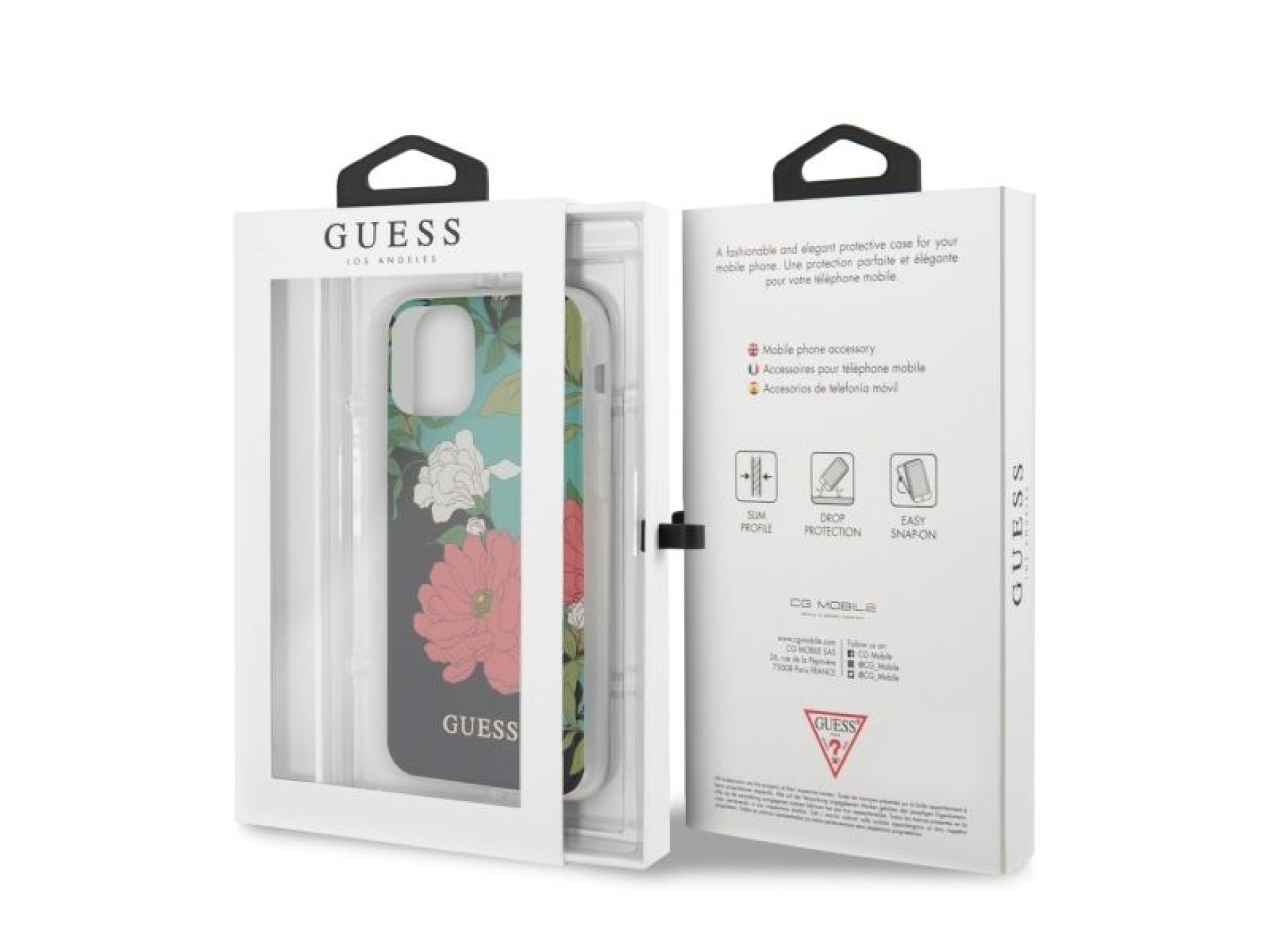 Guess GUHCN65IMLFL01 iPhone 11 Pro Max black/black N°1 Flower Collection