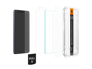 Paquete de 2 protectores de pantalla de vidrio templado antirreflejos Spigen Glas.tR EZ Fit Pro AC p