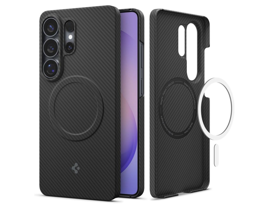 Funda Spigen AirSkin Aramid Mag MagSafe para Samsung Galaxy S26 Ultra - Negra