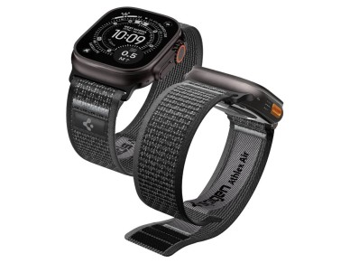 Pulseira Spigen Athlex Air 2 para Apple Watch 44/45/46/49mm - Preta e Cinza Pulseira Spigen Athlex Air 2 para Apple Watch 44/45/46/49mm - Preta e Cinza