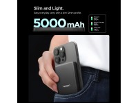 Spigen Essential EA2205MQ 5000MAH 22.5W QI2 Power Bank - Black Spigen Essential EA2205MQ 5000MAH 22.5W QI2 Power Bank - Black