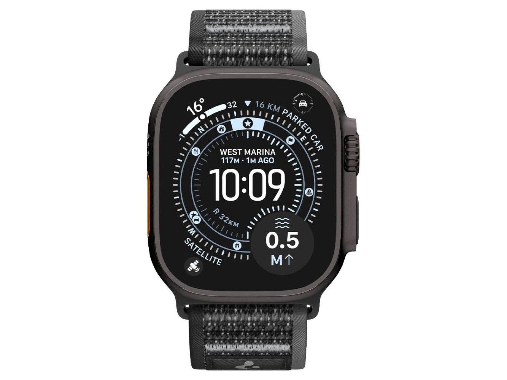 Pulseira Spigen Athlex Air 2 para Apple Watch 44/45/46/49mm - Preta e Cinza