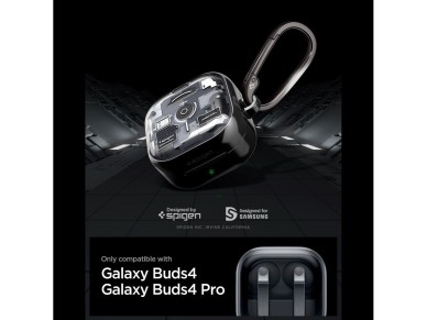 Capa Spigen Ultra Hybrid Zero One para Samsung Galaxy Buds 4 / 4 Pro - Preta Capa Spigen Ultra Hybrid Zero One para Samsung Galaxy Buds 4 / 4 Pro - Preta
