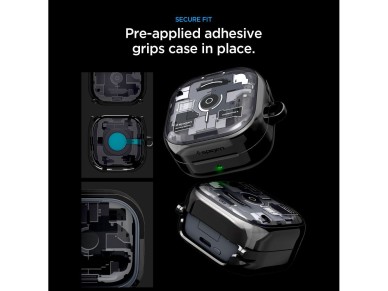 Capa Spigen Ultra Hybrid Zero One para Samsung Galaxy Buds 4 / 4 Pro - Preta Capa Spigen Ultra Hybrid Zero One para Samsung Galaxy Buds 4 / 4 Pro - Preta