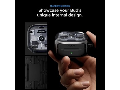Capa Spigen Ultra Hybrid Zero One para Samsung Galaxy Buds 4 / 4 Pro - Preta Capa Spigen Ultra Hybrid Zero One para Samsung Galaxy Buds 4 / 4 Pro - Preta