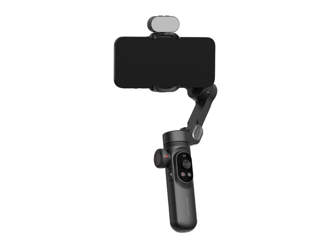 Gimbal AOCHUAN X Pro com ilumina��o RGB (preto)