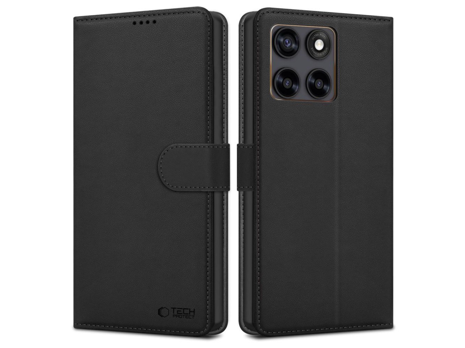 Tech-Protect Wallet Case for Motorola Edge 70 Fusion / Fusion + 5G - Black