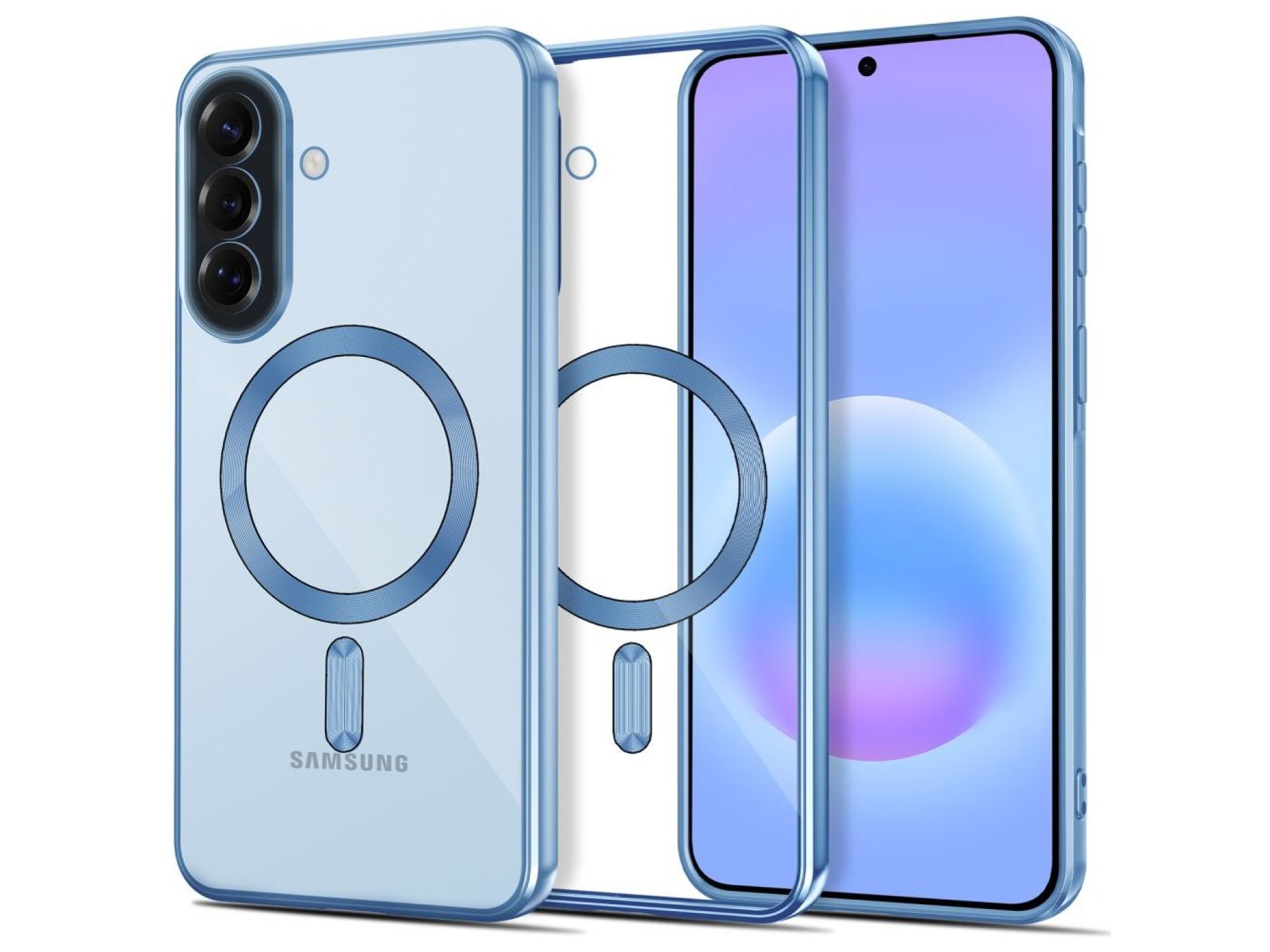 Tech-Protect MagFlex MagSafe Case for Samsung Galaxy A57 5G - Transparent Blue