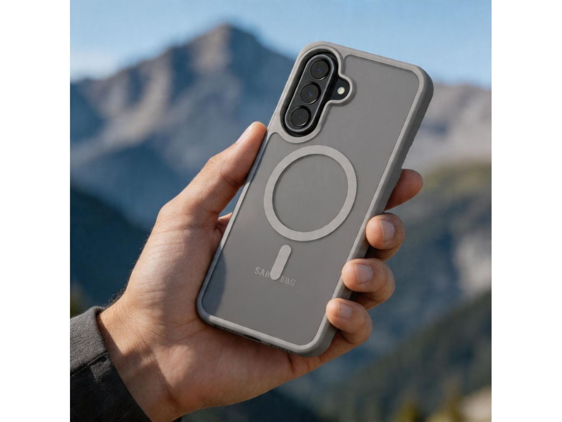 Tech-Protect Magmat MagSafe Case for Samsung Galaxy A57 5G - Matte Gray