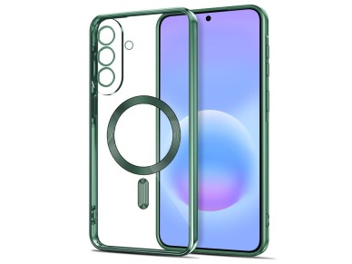 Capa Tech-Protect MagFlex MagSafe para Samsung Galaxy A37 5G - Verde Transparente